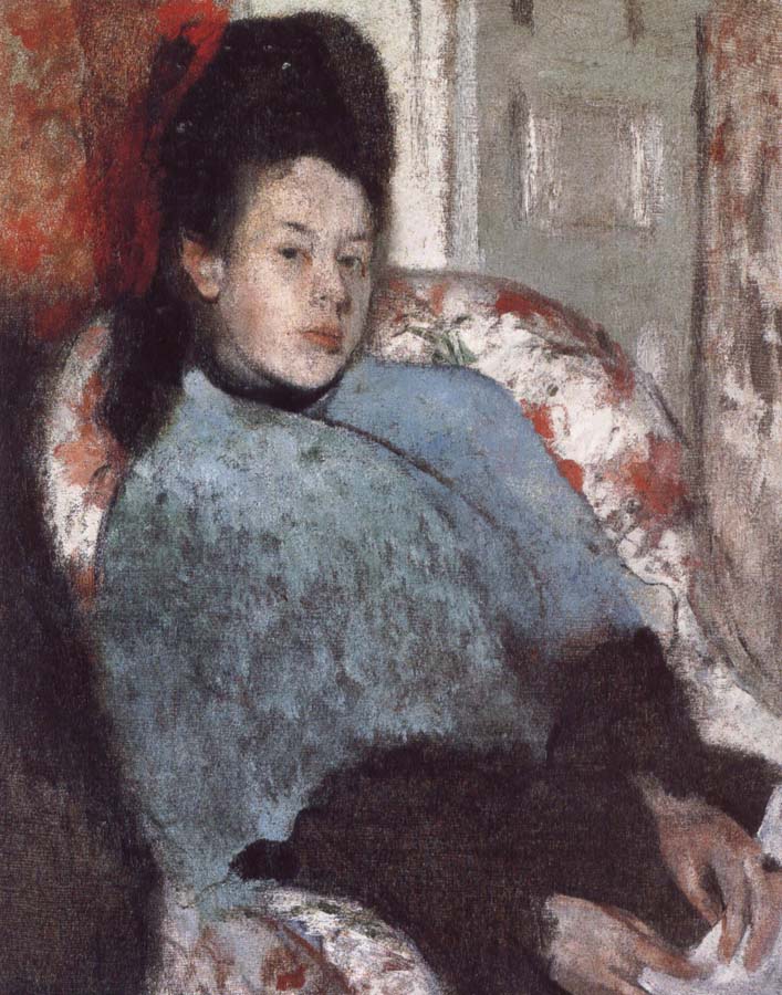 Germain Hilaire Edgard Degas Portrait of Elena Carafa